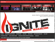 Tablet Screenshot of ignitemusicmag.com